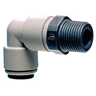push-in fitting John Guest angled thread 1/4" BSPT pipe connection 3/8" - 440643