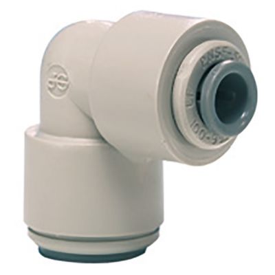 push-in fitting John Guest angled pipe connection 3/8" - 1/2" - 440665