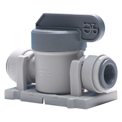 shut-off valve John Guest pipe connection 3/8" - 3/8" - 440719