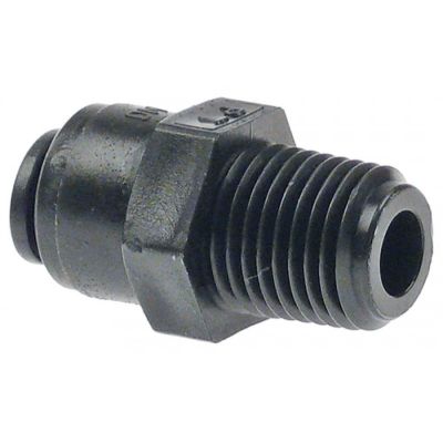 push-in fitting DMfit straight thread 1/4" BSPT pipe connection ø6mm - 440800