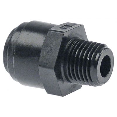push-in fitting DMfit straight thread 1/4" BSPT pipe connection ø10mm - 440802
