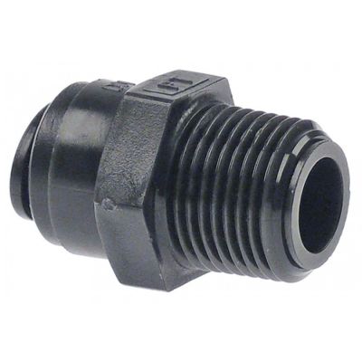 push-in fitting DMfit straight thread 3/8" BSPT pipe connection ø8mm - 440803