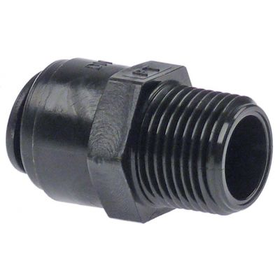 push-in fitting DMfit straight thread 3/8" BSPT pipe connection ø10mm - 440804