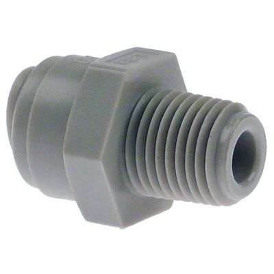 push-in fitting DMfit straight thread 1/4" BSPT pipe connection 5/16" - 440805