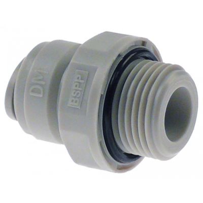 push-in fitting DMfit straight thread 3/8" BSP pipe connection 5/16" - 440810