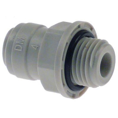 push-in fitting DMfit straight thread 1/4" BSP pipe connection 1/4" - 440814