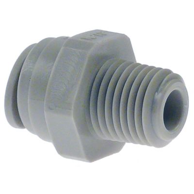 push-in fitting DMfit straight thread 1/4" NPTF pipe connection 5/16" - 440817