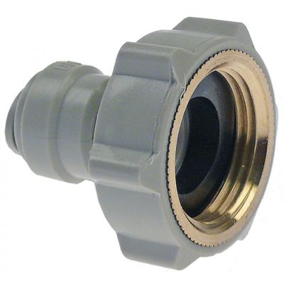 push-in fitting DMfit straight thread 3/4" BSP pipe connection ø8mm sealing flat seal - 440876