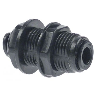 push-in fitting DMfit straight pipe connection ø6mm - ø6mm thread M16xP1 - 440884