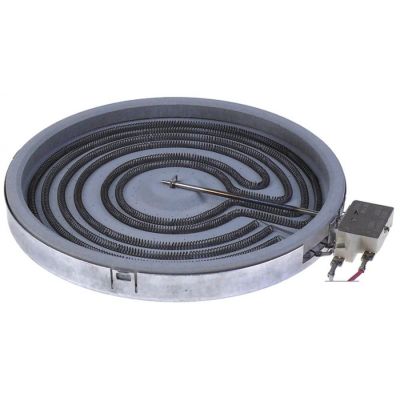 radiation heater round ø 250mm 2500W 230V heating circuits 1 energy regulation