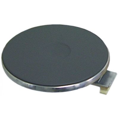 Plita electrica rotunda ø 225 mm, 2600W, 400V, conectare cu 4 suruburi, cu inel exterior inox inalt 8 mm - 490021
