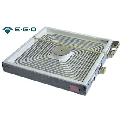 radiation heater L 300mm W 300mm 3500W 400V connections 3+2 square with pan detection EGO