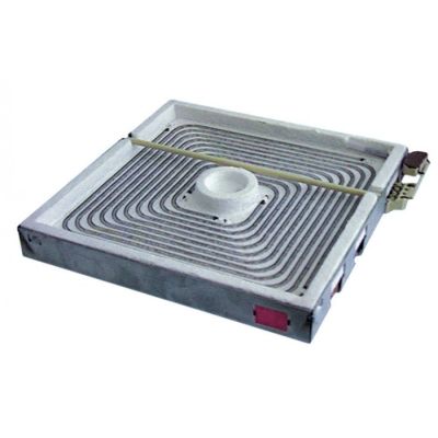 radiation heater L 300mm W 300mm 2500W 400V connections 3 square without pan detection EGO