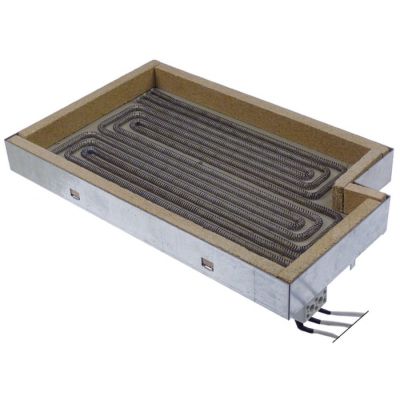 radiation heater rectangular 6000W 230V L 405mm W 255mm H 45mm heating circuits 3