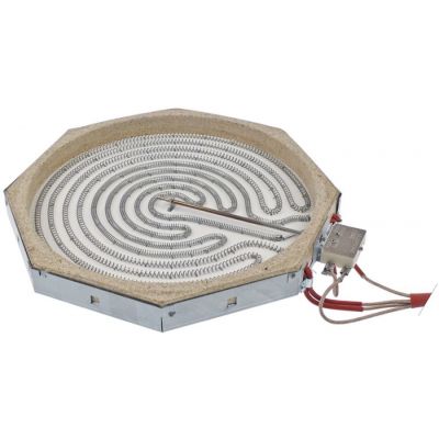 Rezistenta radianta octogonala 3400 W, 230 V, L 300x300 mm, 2 circuite, H 30 mm 100.355A.D - 490200
