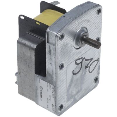 gear motor CROUZET 230V 50Hz 650rpm shaft ø 6x5mm L 91mm W 64mm H 58mm