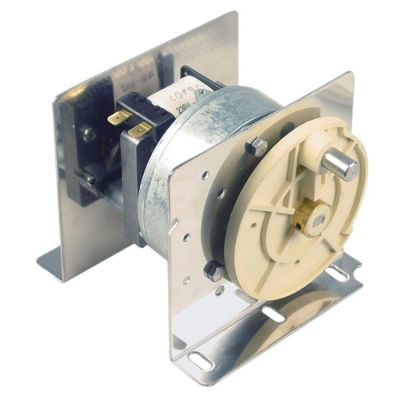 gear motor 230V 50Hz shaft ø 10mm W 115mm H 100mm tilting motor complete incl. fastening plate