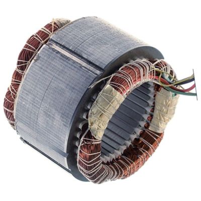 stator 230V 50Hz 4-pole 1 phase 1400rpm ø 150mm ID ø 90mm H 70mm with temperature protection