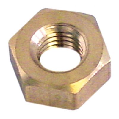 nut M10 H 8mm brass WS 17 Qty 1 pcs DIN 934