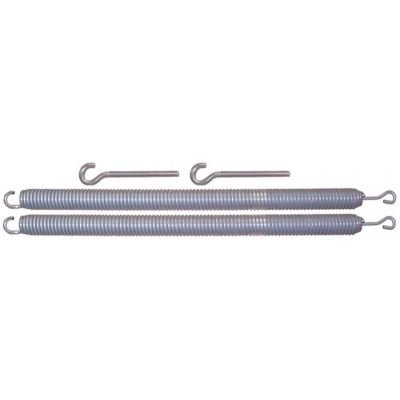 tension spring set ø 37mm total length 745mm wire gauge ø 6,2mm L1 1001mm L2 1570mm
