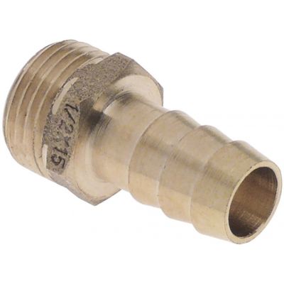 hose connector brass straight thread 1/2" hose ø 15 mm Qty 1  pcs