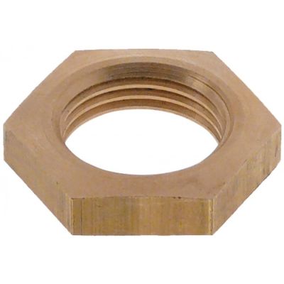 nut 5/8" pipe (22,7mm) H 7,3mm WS 32 brass Qty 1 pcs