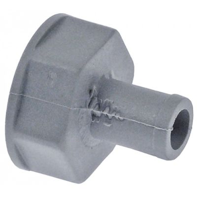 hose connector grommet ø 10,5mm grommet length 15mm total length 26mm plastic - 504388