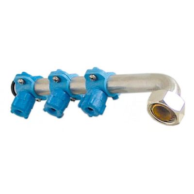 wash arm mounting pos. upper H 45 mm L 210 mm nozzles 3 elbow/short ¾" - Code 519013