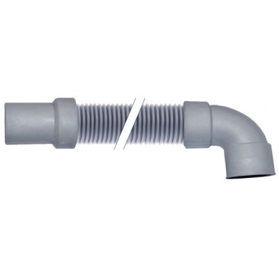 Furtun golire-evacuare cu cot DN24, furtun ø 38 mm, L1500 mm, int. cot ø 40 mm, int. drept ø 32 mm - 519272