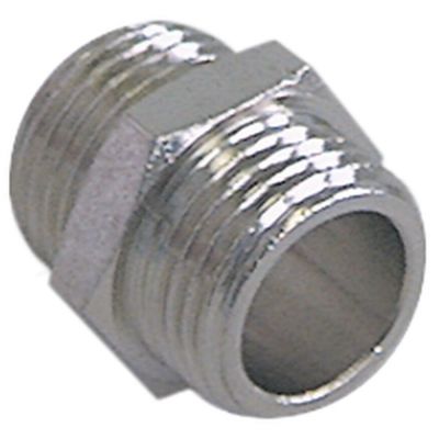 Niplu filetat cu reductie, filet1 ¼", filet2 3/8" - Cod 520164