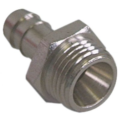 Racord pentru furtun ¼", ø stut 7 mm, din alama cromata - 520196