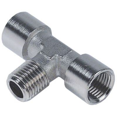 Racord T, 2x filet int ¼" + 1x filet ext ¼" - Cod 520809