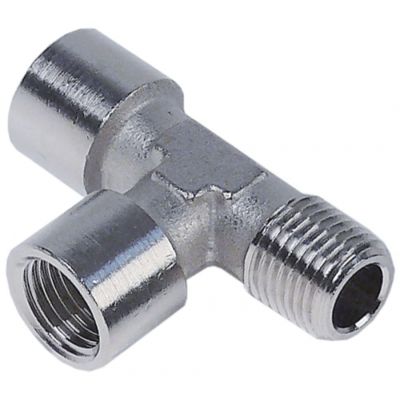 Racord T, 2x filet int ¼" + 1 filet ext ¼" - Cod 520813