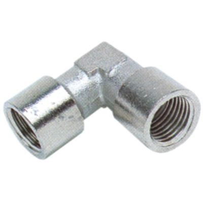 Cot in unghi de 90°, filete int 1/8", din alama cromata - 520820