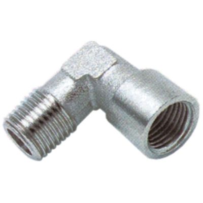 Cot in unghi de 90°, cu filet int 1/2" - filet ext 1/2", din alama cromata - 520824