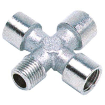 Racord cruce, 3x filet interior 1/8", 1x filet exterior 1/8" - Cod 520832