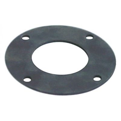 gasket rubber thickness 3 mm ED ø 106 mm ID ø 54,5 mm 4 holes - Code 524124