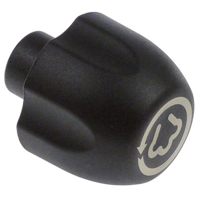 Buton cu simbol abur, ø 45 mm, ax ø 8 mm - 527756