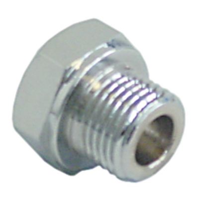 end cap 3/8" ID ø 9,1 mm L 21,5 mm chrome-plated brass WS 22 - Code 528519
