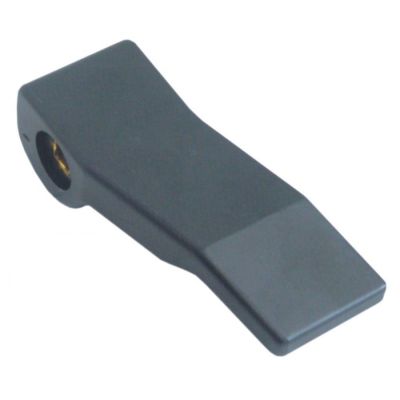 lever handle plastic black shaft 6,5x6,5mm - Code 528658