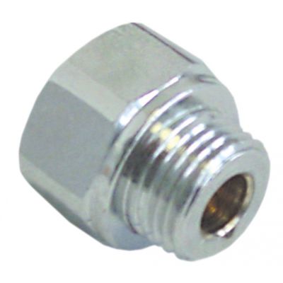 end cap M16x1,5 ID ø 7,2 mm L 22 mm chrome-plated brass WS 22  - Code 528659