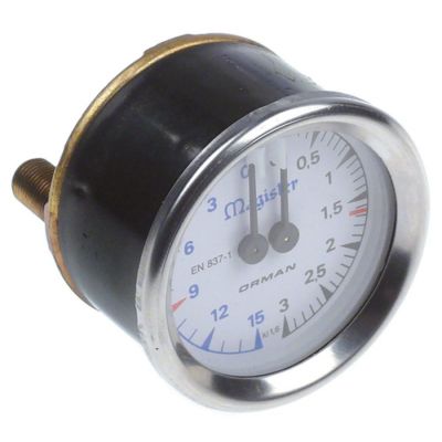Manometru scala dubla MAGISTER ø 60 mm - Code 528843