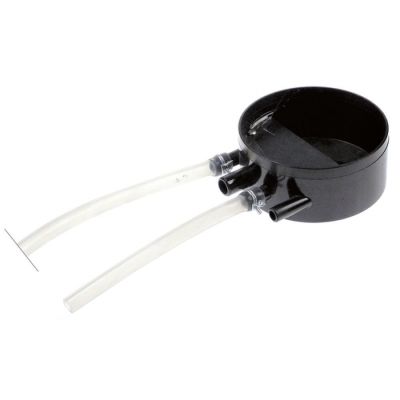drain pan 1 group L 90 mm W 90 mm H 40 mm hole ø 18 mm connection 3/4" hose length 120/300mm - Code 528982