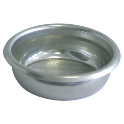 Filtru nepresurizat pentru 2 cafele, exterior ø 68 mm, montare ø 60 mm, H 22 mm, 12 grame cafea, din inox, orificii ø 0,4 mm - 529020