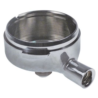 Cupa portfiltru diam. int. ø 61 mm, diagonal, filet maner M12x1,75, filet picurator 3/8", Pavoni - 529034