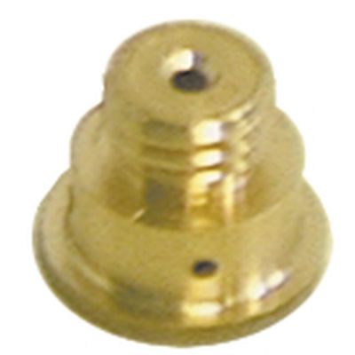 water dispersion ø 16 mm M10x1,5 hole ø 2 mm perforation ø 1,4 mm 4 holes H 13,3 mm brass - Code 529135