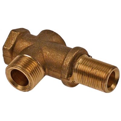 Racord - suport pentru sticla de nivel filet 1- 3/8",  filet 2 M20x1,5 mm, montare sus - 529221