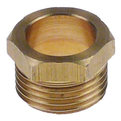 union screw 3/8" hole ø 12,5 mm H 12 mm WS 17 brass - Code 529397