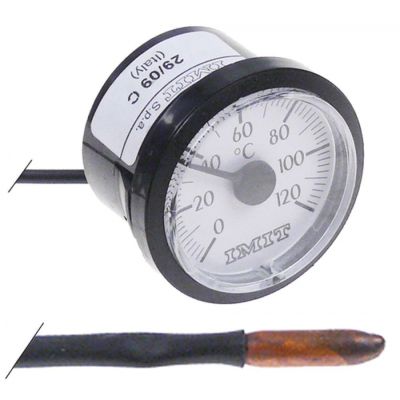 Termometru 0 +120 °C, montare ø 40 mm - 541037