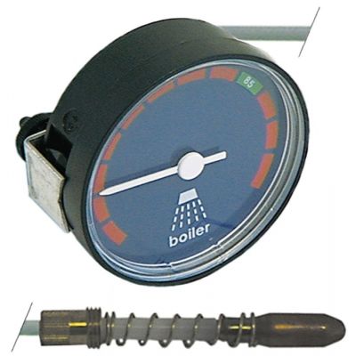 Termometru 0 +85°C, montare ø 60 mm, bulb ø 6x13 mm, capilar 2500 mm - 541056